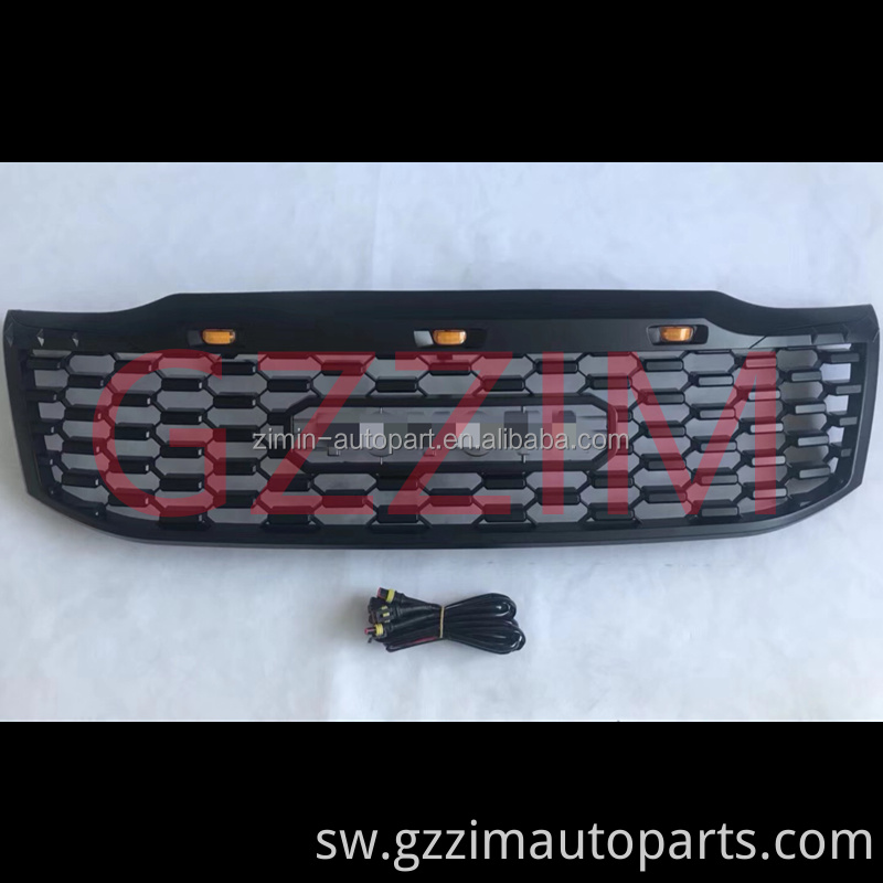 Grille nzuri nyeusi bumper na grille ya mbele ya toyo*a Vigo Revo 2012